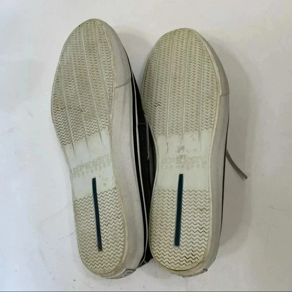 Sperry top-sliders Mens 9M gray boat shoes‎ Preppy